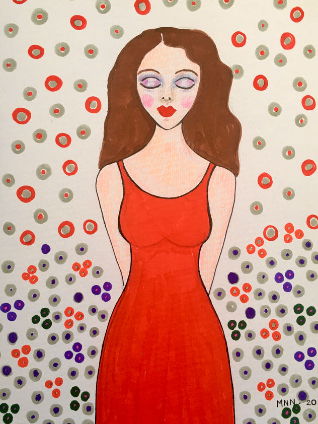 Mujer de rojo