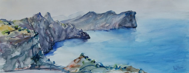 Mallorca 7 Cabo de Formentor Watercolour Paper Landscaping