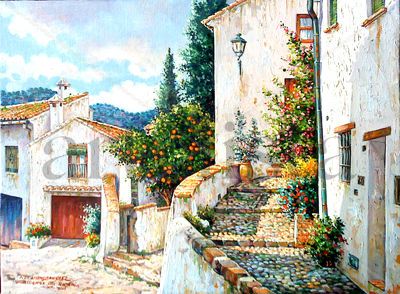 Villaluenga del Rosario Oil Canvas Landscaping