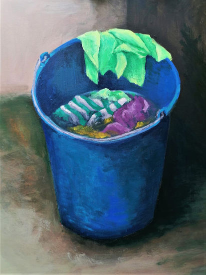 Trapos en lejía Acrylic Panel Still Life Paintings