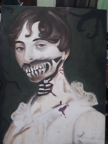 Orgullo+Prejuicio+Zombie Oil Canvas Portrait