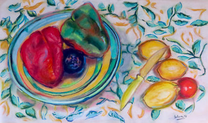 Bodegón con pimientos
