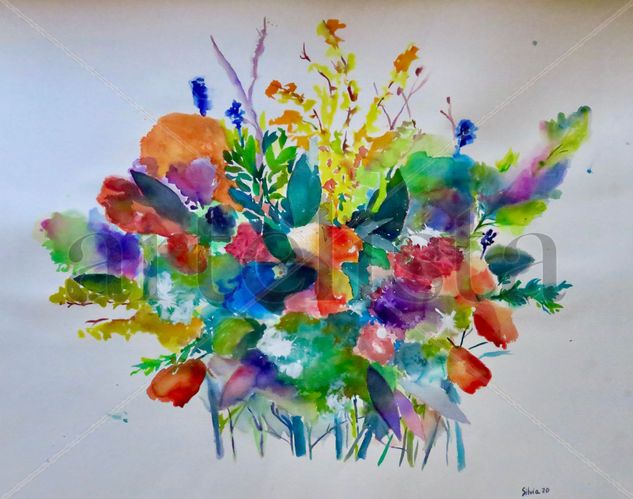 Flores Watercolour Paper Floral Painting