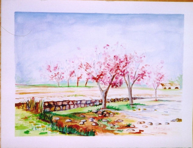 Primavera Watercolour Card Landscaping