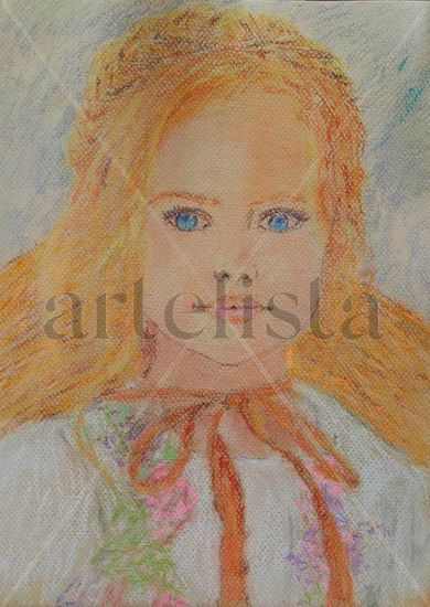 Inocencia Pastel Papel Retrato