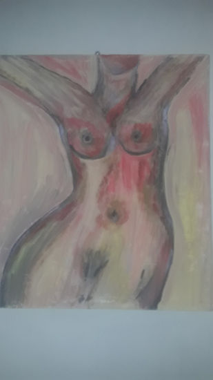 Cuerpos Acrylic Canvas Figure Painting