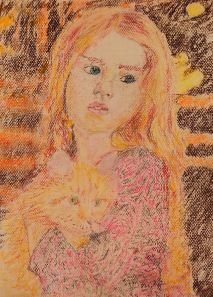 Niña con gato 3