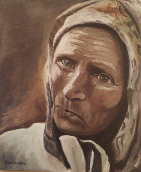 Rumania Oil Panel Portrait