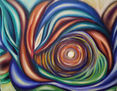 "Meditacion con punto blanco"