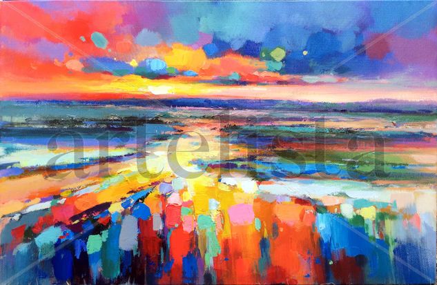 Colorful sky 782 Acrylic Canvas Others