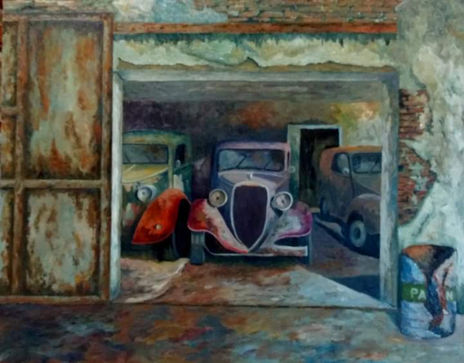Coches en angar