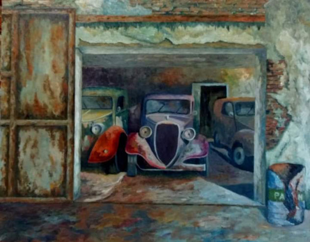 Coches en angar