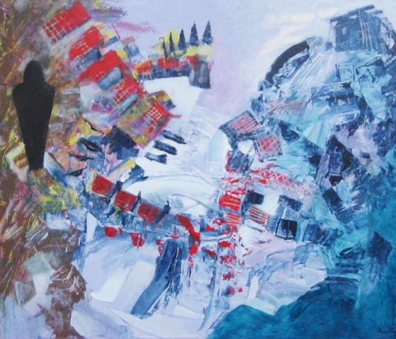 silueta de hielo