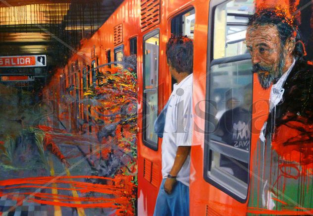 "De lo que aconteció a Don Quijote en la estación del metro La raza"