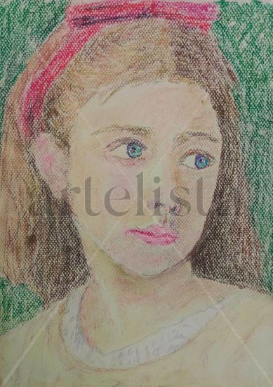 Niña de Bouguereau Pastel Papel Figura