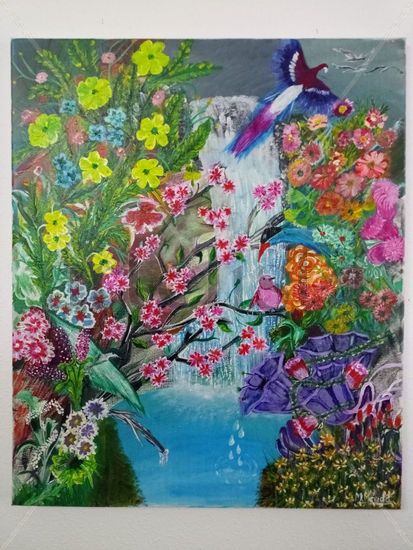 El Paraiso Mixed media Canvas Landscaping