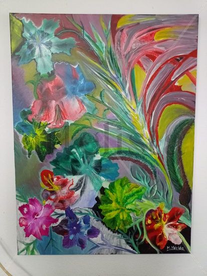 El color de la primavera Oil Canvas Floral Painting