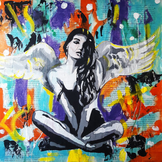 ANGEL Acrylic Canvas Figure Painting