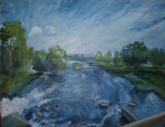 Rios de agua viva Oil Canvas Landscaping