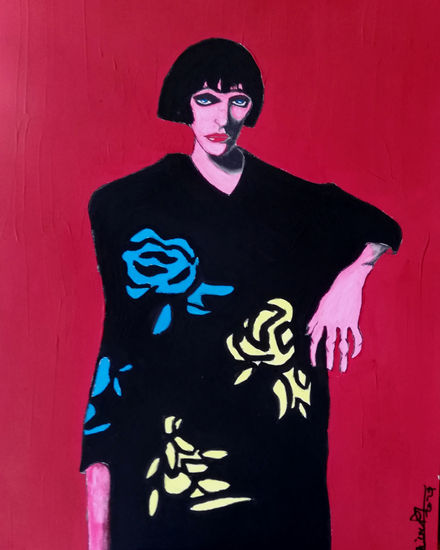 el kimono Acrylic Paper Figure Painting