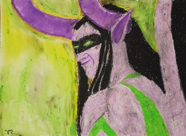Retrato Illidan WoW de Vincent Wilson
