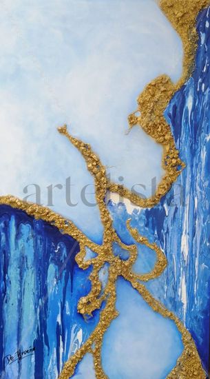 MAR Y ARENA 2 Mixed media Canvas Marine Painting