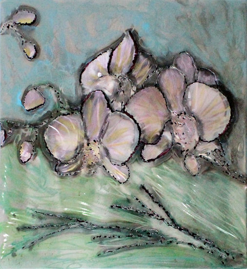 Pintura de orquídeas Ink Others Floral Painting