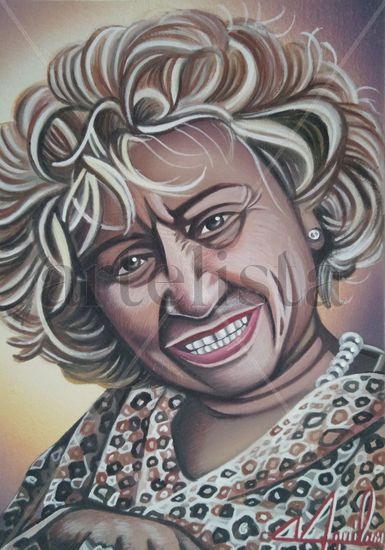 Celia Cruz Acrílico Otros Retrato