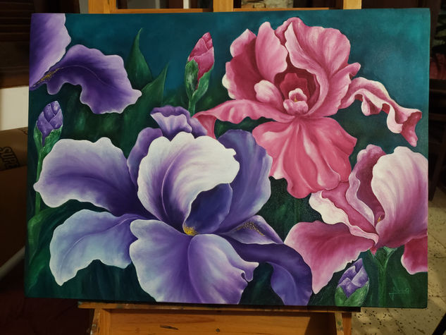 Flores Oil Canvas Floral Painting