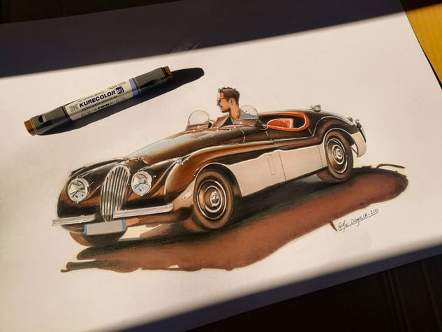 Jaguar XK 140 1953 Making Pen