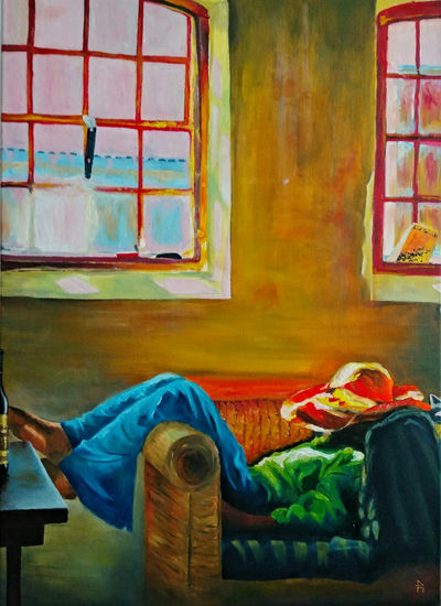 Siesta Danesa Oil Canvas Portrait