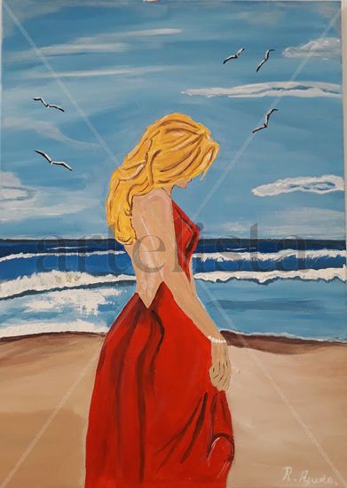 Pensando Acrylic Canvas Marine Painting