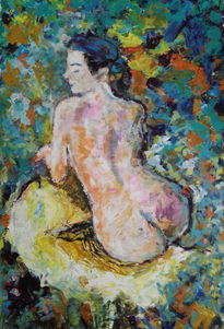 Nude in the garden