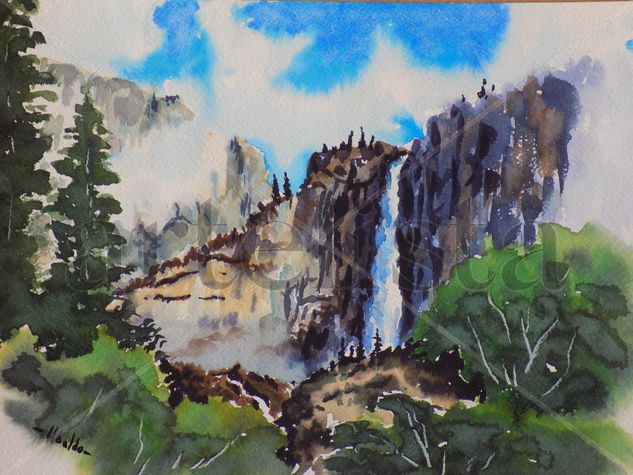 Cascada, Yosemite Falls Watercolour Paper Landscaping