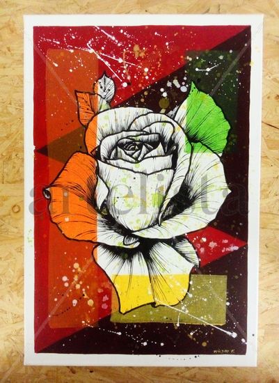 Orgullo Acrylic Canvas Floral Painting