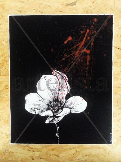 Vida Acrylic Canvas Floral Painting