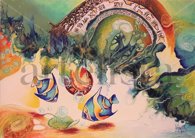 sold Zodiacul Liric PESTI Acrílico Lienzo Paisaje