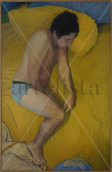 Morfeo Oil Canvas Figure Painting