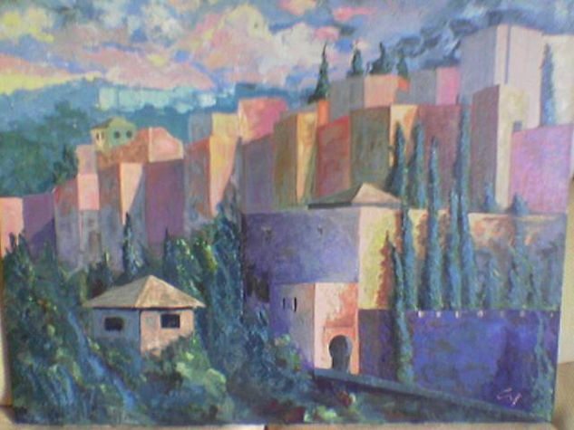 alcazaba Acrylic Canvas Landscaping