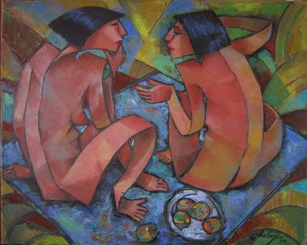 CONFIDENCIAS DE MUJER Oil Canvas Nude Paintings