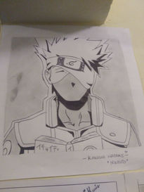 Dibujo de Kakashi...