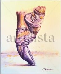 Ballet Oil Paper Figure Painting