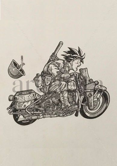 Dragon Ball - Motocicleta Rotulador