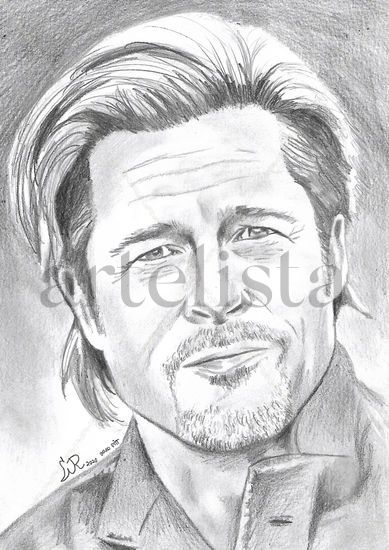 BRAD PITT Pencil