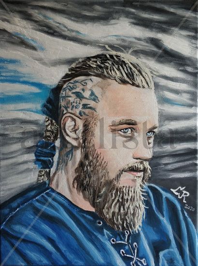 RAGNAR LODBROK Oil Canvas Portrait