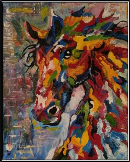 CABALLO Acrylic Textile Figure Painting