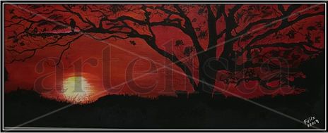 Atardecer y alcaraban