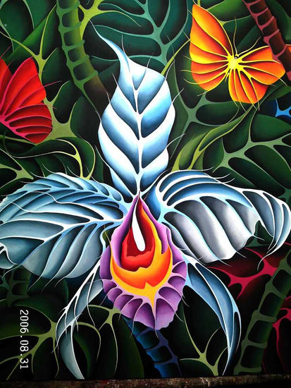 Extasis Oil Canvas Floral Painting