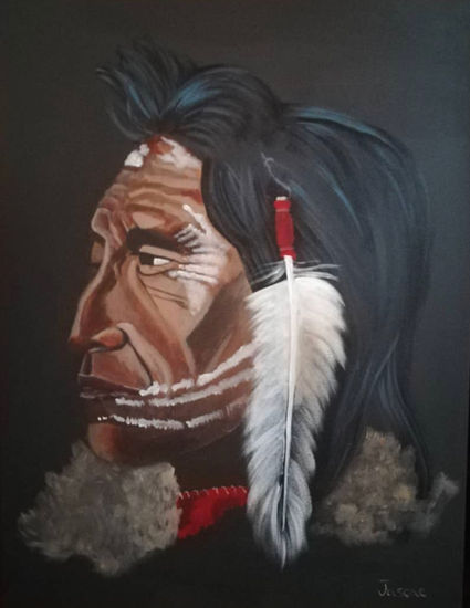 Chief Acrylic Canvas Portrait