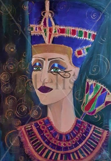 NEFERTITI Acrylic Canvas Portrait